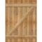 Ekena Millwork Joined Board-n-Batten Shutters w/Z-Bar, Rough Sawn Western Red Cedar, 32 1/4W x 43H, PR RBJ06Z32X043RWR - alternate 3